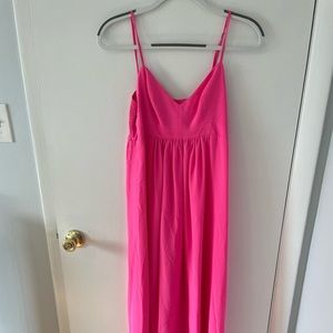 Pink Amanda Uprichard Silk Dress